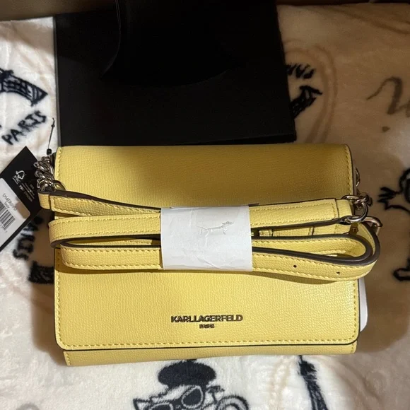 Karl Lagerfeld Vibrant Yellow Crossbody Bag - Picture 8 of 10